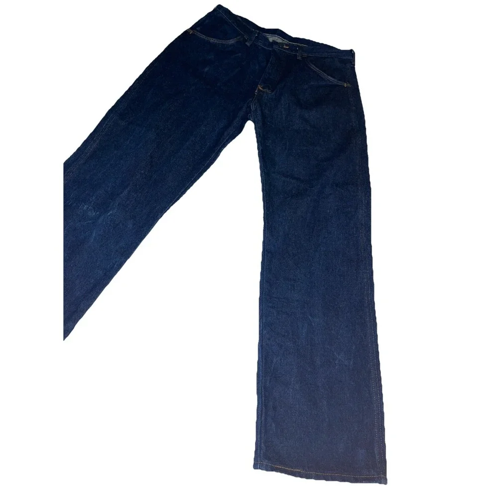 vintage‎ Rustler mens dark blue jeans 36x30 Cowboy Rodeo Western
